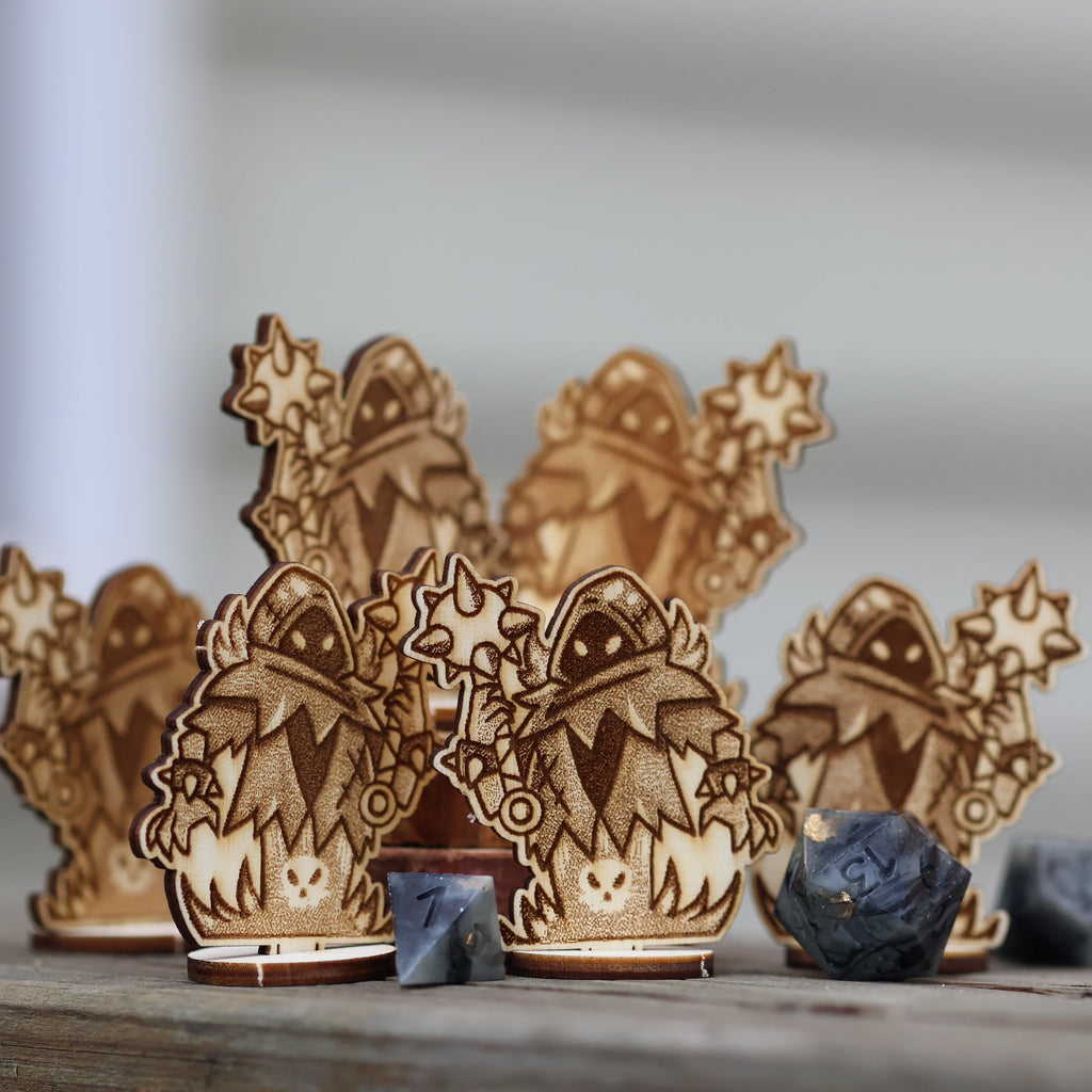 DnD wraith minis for TTRPGs cute and adorable flat minis 
