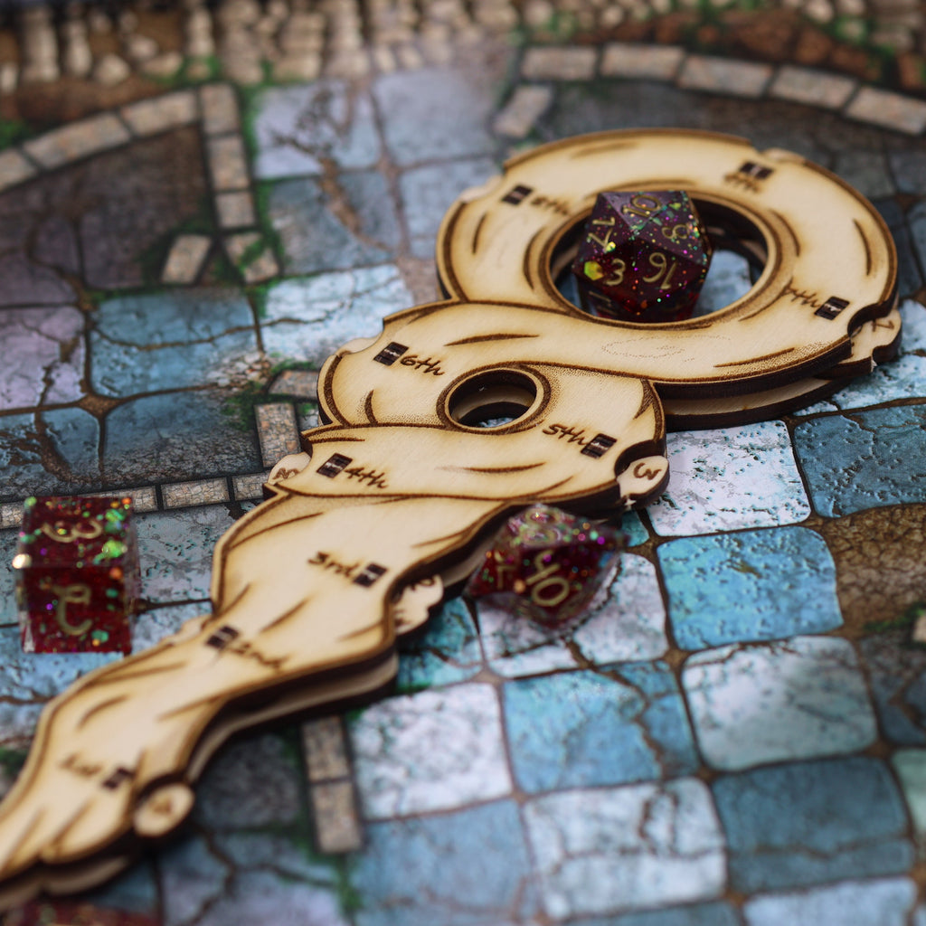 DnD staff spell tracker. Great for players of TTRPGs