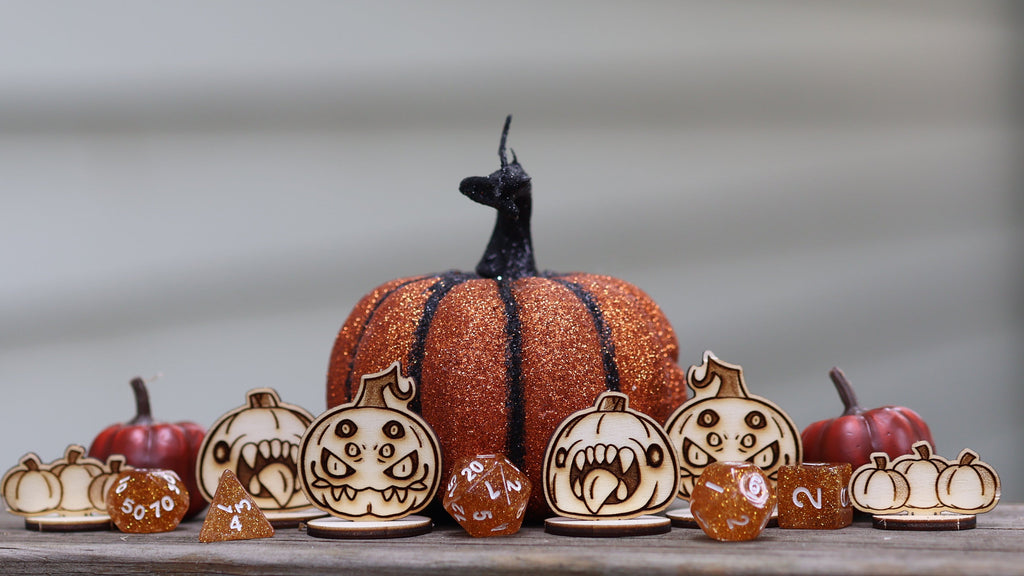 Mimic Pumpkin Spooky dnd minis for Halloween 