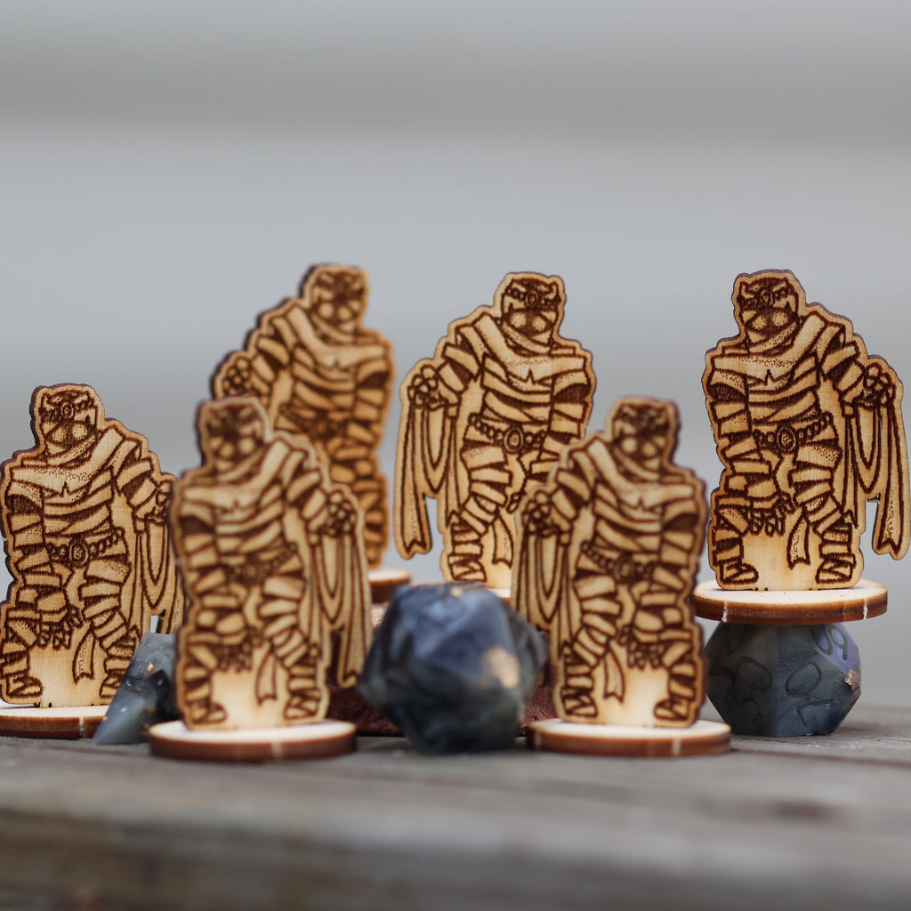 Mummy DnD minis for  game masters and TTRPGs