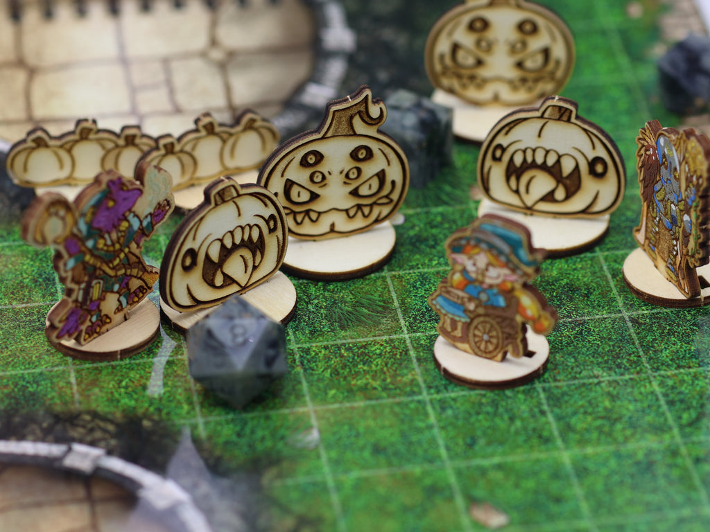 Pumpkin dnd minis for Halloween oneshot