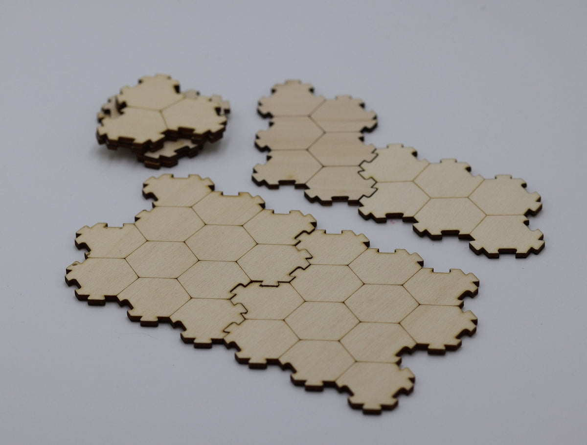Modular Tile Set Hexagon Modular Tiles ( 32 Pieces ) – CorvidArts